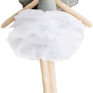 15-Inch Elegant Angel Plush Doll in Silver