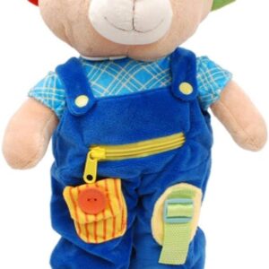16-Inch Educational Teddy Plush with Removable Outfit