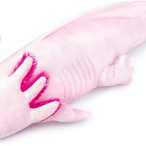 20-Inch Realistic Light Pink Axolotl Plush