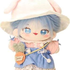 20cm Cotton Doll with 2 Outfits and Grooming Set