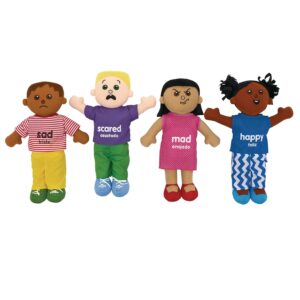18-Inch Bilingual Emotions Multi-Ethnic Baby Dolls Set of 4