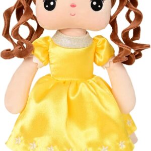 14.17-Inch Cute Plush Rag Doll with Crown