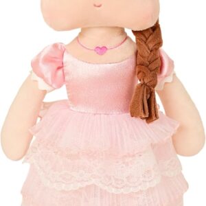 14.17-Inch Princess Doll with Crown Plush Figure Toy