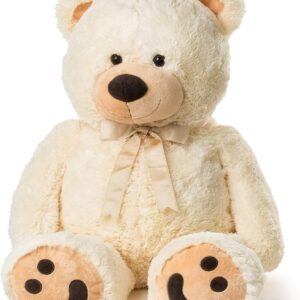 Huge Cream Teddy Bear Plush