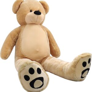 6-Foot Giant Life Size Teddy Bear Plush Brown
