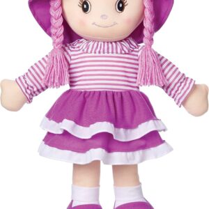 24-Inch Purple Theme Huggable Soft Rag Doll