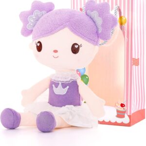 14-Inch Purple Candy Princess Plush Doll with Gift Bag